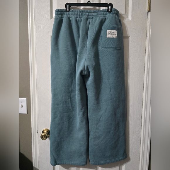 Comfrt You Matter Oversized Baggy Straight/Wide Leg Sweatpants in Jade, Size XL. - Picture 7 of 14
